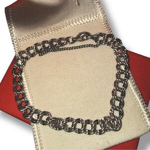 ✨ Authentic James Avery Sterling Silver Double Link Charm Bracelet ✨